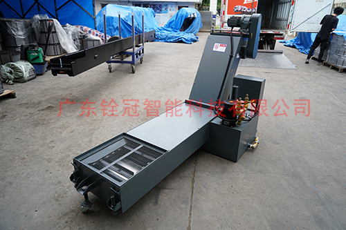 滾齒機專用銓冠磁性刮板排屑機帶水箱.jpg
