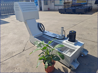 刮板排屑机带水箱 小型碎铁铝屑排削机