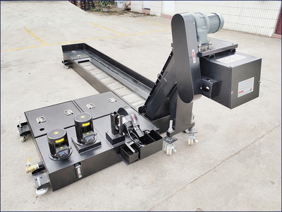 带泵带油水分离器链板式排削机 【铨冠输送机设备】